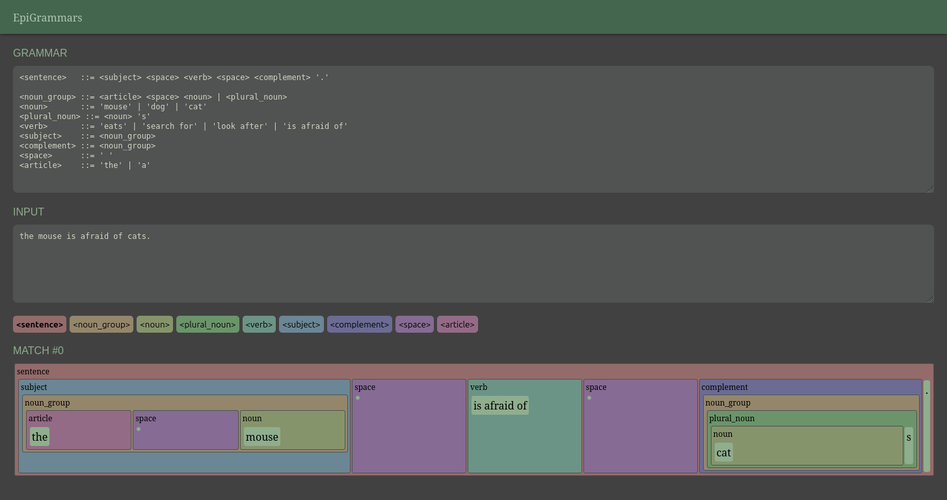 Improved version with styles and nested components