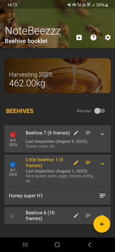 Harvesting, improved design