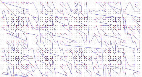 Chemin voisin le plus proche (~4.4mm/pt)